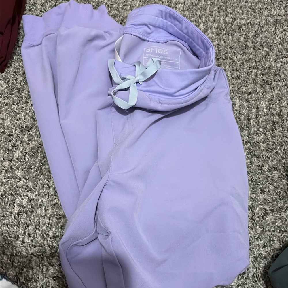 FIGS Zamora Medium Pants only- Lavender Dew